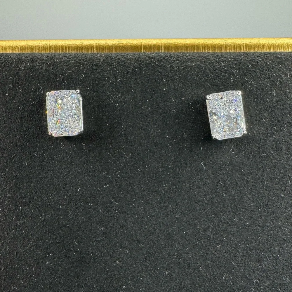 1.5ct Radiant Studs - Picture 8 of 14